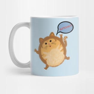 CUTE CAT CATCHING YOU mugs coffee mug t-shirt stickers Mug